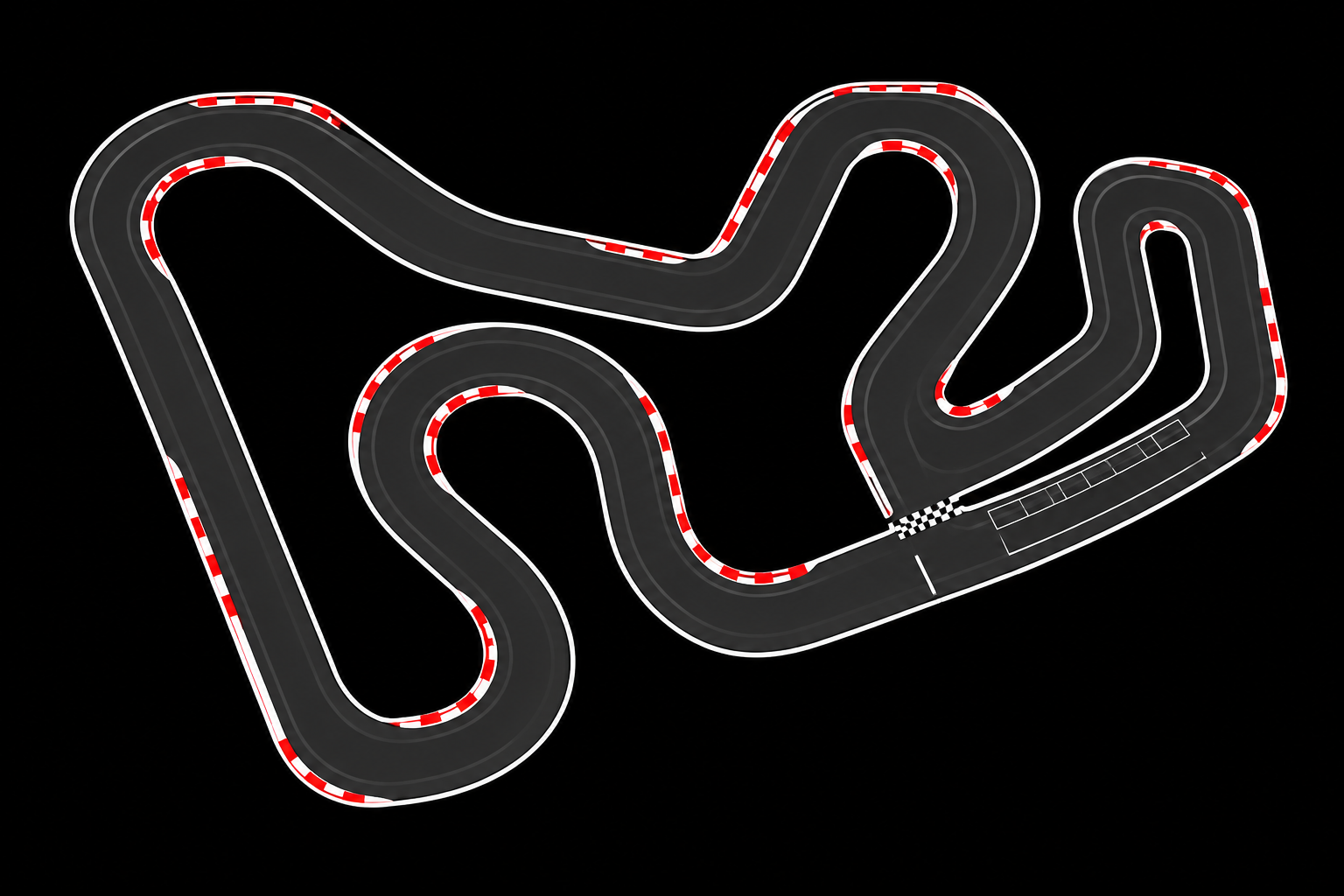 Trazado del circuito RAVNT Karting